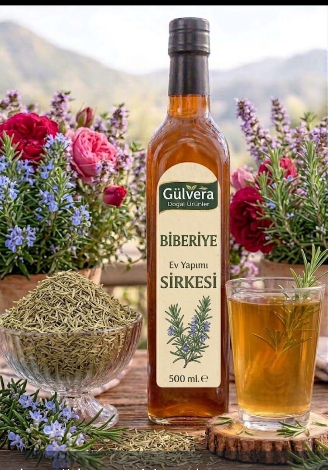 Biberiye sirkesi 500 ml -0